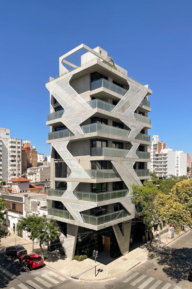 Edificio Organic, Rosario: envolvente metálica a medida